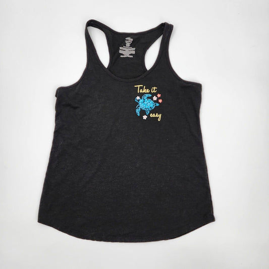 Secret Treasures Sleepwear "Take it Easy" Black Tank Top Womens Size S