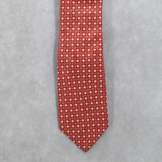 Boss Hugo Boss Red Polka Dot Executive Formal Silk Business Men's Neck Tie