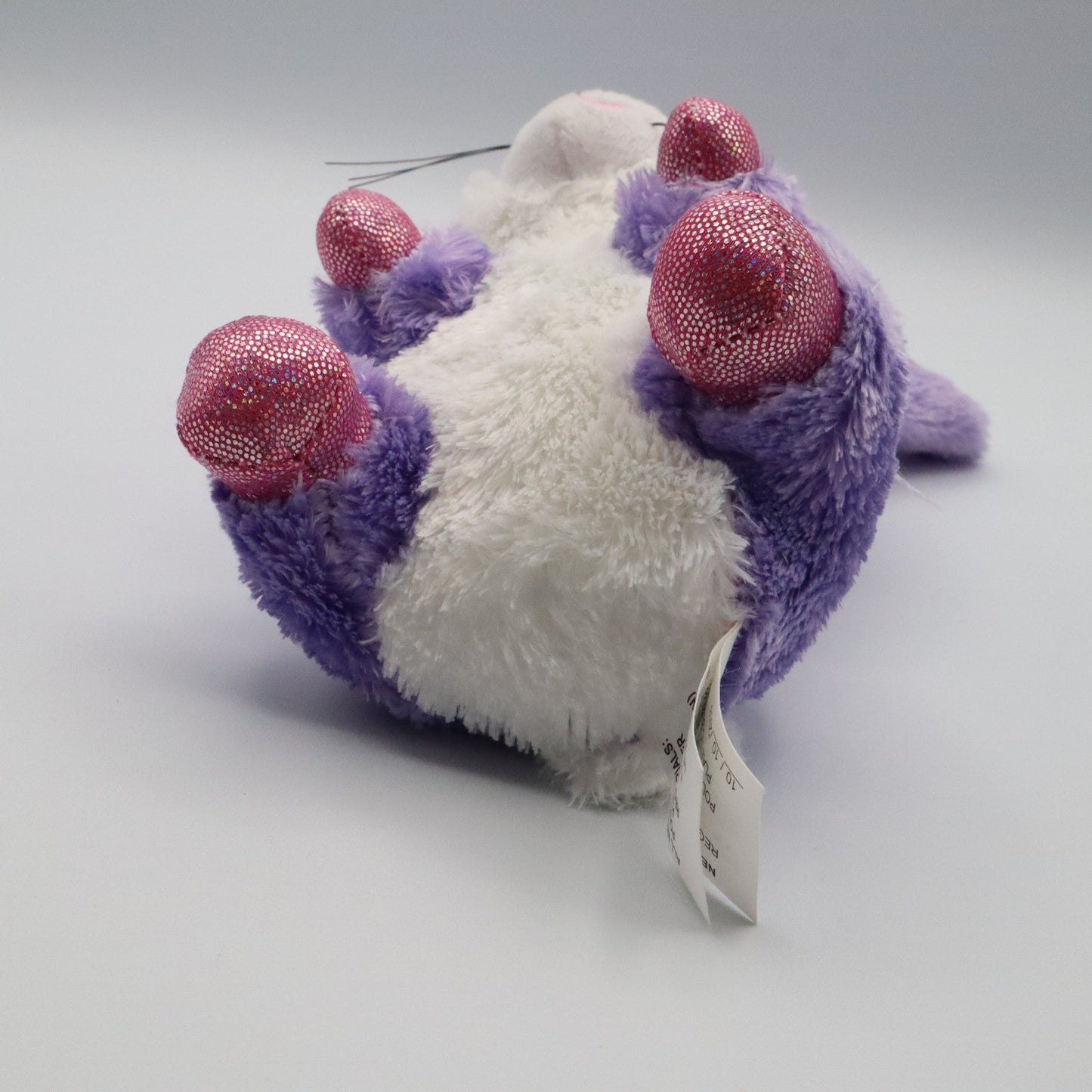 Lil Dreamers Purple Stuffed Animal Toy 8" Sparkle Eyes Plush Bunny Rabbit