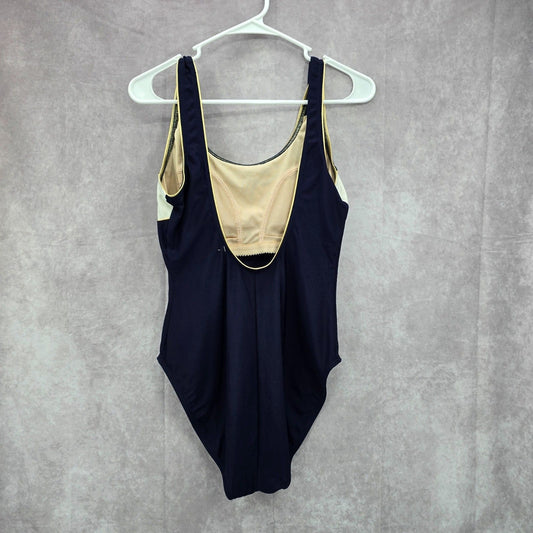 Le Cove Navy Blue Swimsuit Swimwear One Piece Size 14
