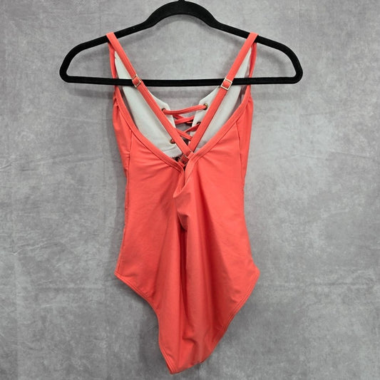 Shein Orange One Piece Swimsuits Swimwear Size Large