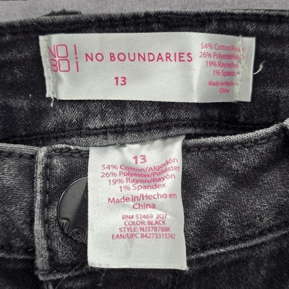 No Boundaries Black Skinny Bootcut Flare Junior Denim Pants Jeans 13