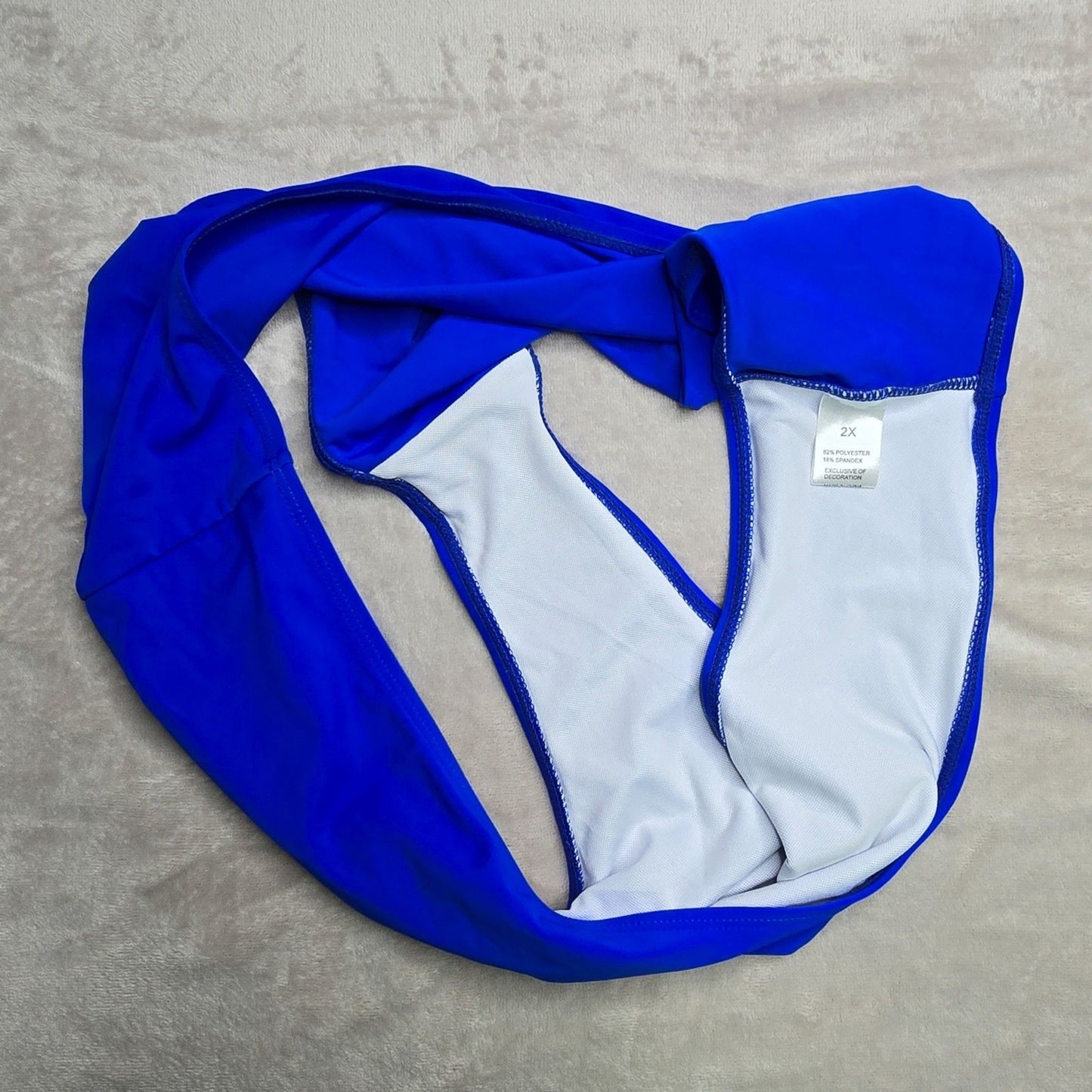 Shein Blue Bikini Swimwear Swimsuit Bottom Size 2XL