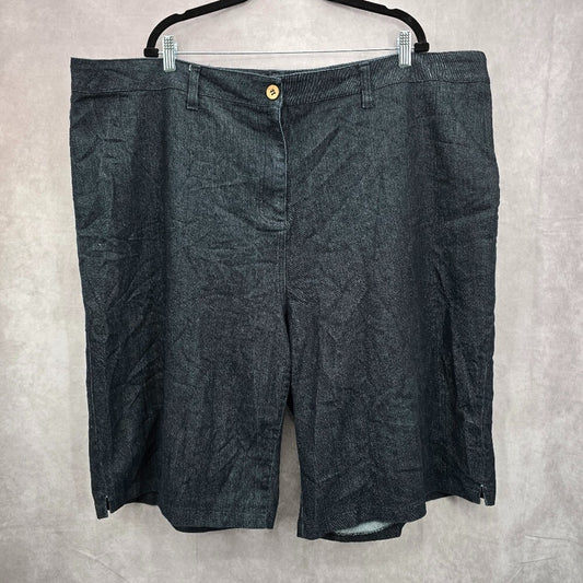 Gold Flava Dark Blue Cropped Knee Length Jeans Pants Size 3XL