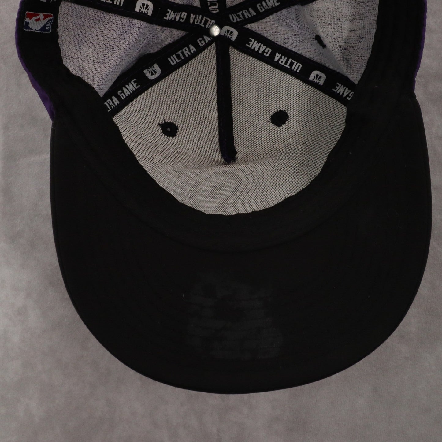 Ultra Game Purple Los Angles Lakers Flat Bill Snap Back Baseball Cap Hat