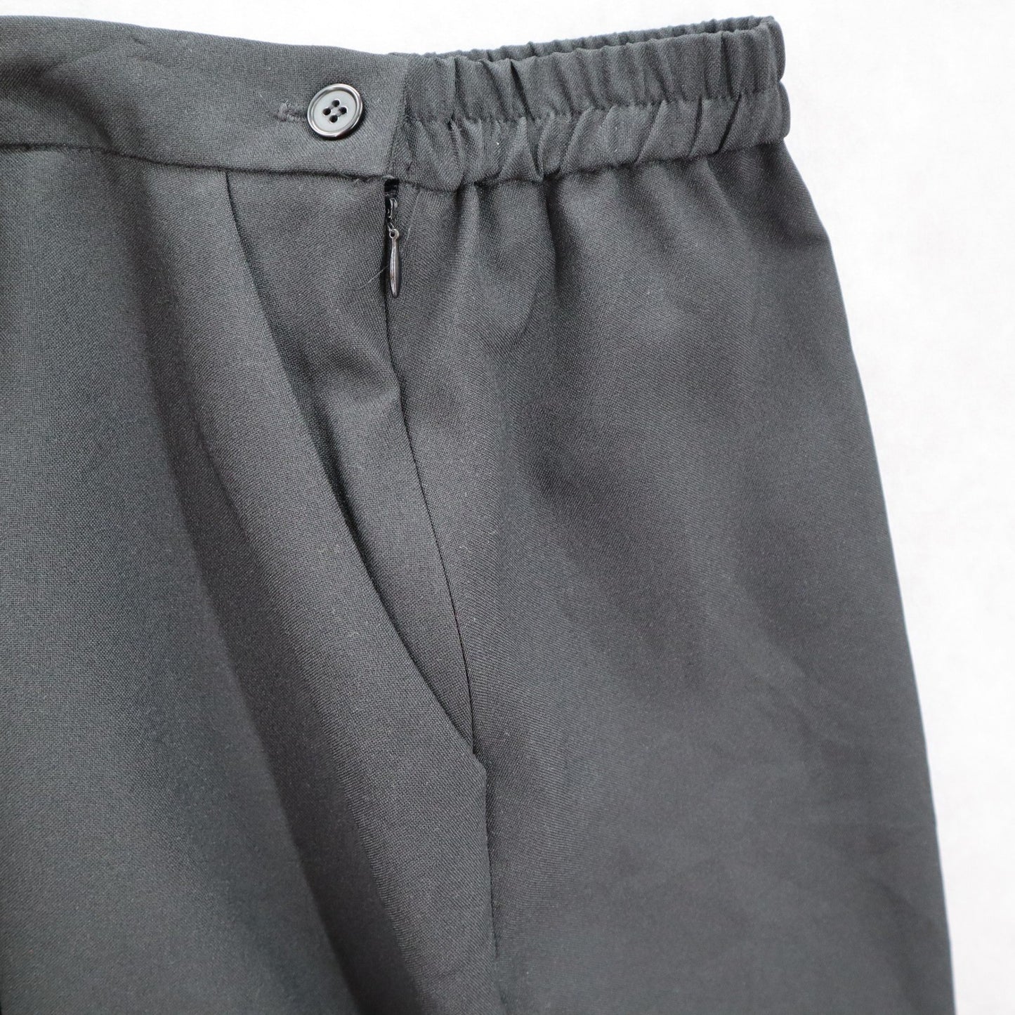 Bedford Fair Black Pull On Secretary Midi Church Pocket Flare Skirt Plus 20P