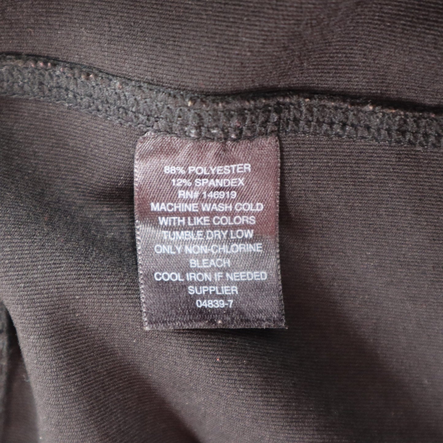 Xersion Black Checker Ankle Active Athletic Stretch Leggings Pants L Large