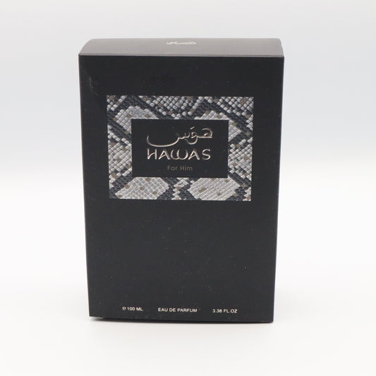 Hawas for Him Eau De Parfum 100 ML 3.38 FL OZ Collectors Display Empty Box