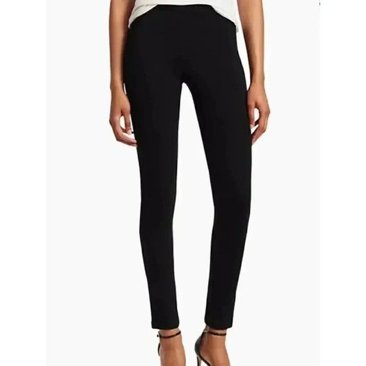 Theory Shawn Ponte Classic Black Pants Leggings Bottoms Active Extra Small XS