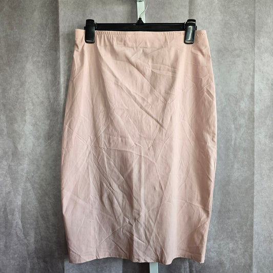 Marianne Blush Pink Pull On Knee Length Pencil Business Casual Skirt Plus 1X