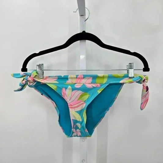 Victoria Secret Side Tie Bikini Bottoms Blue Swimwear Swimsuit Small