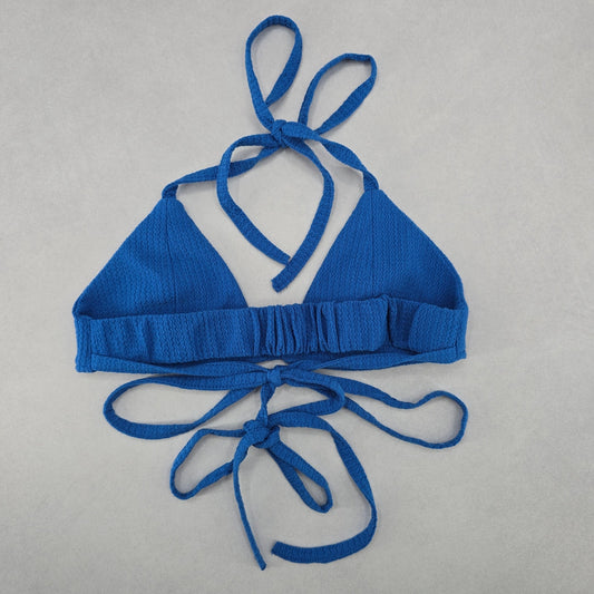 Blue Triangle Sports Active Tie Halter Beach Bikini Bralette Swim Top S Small