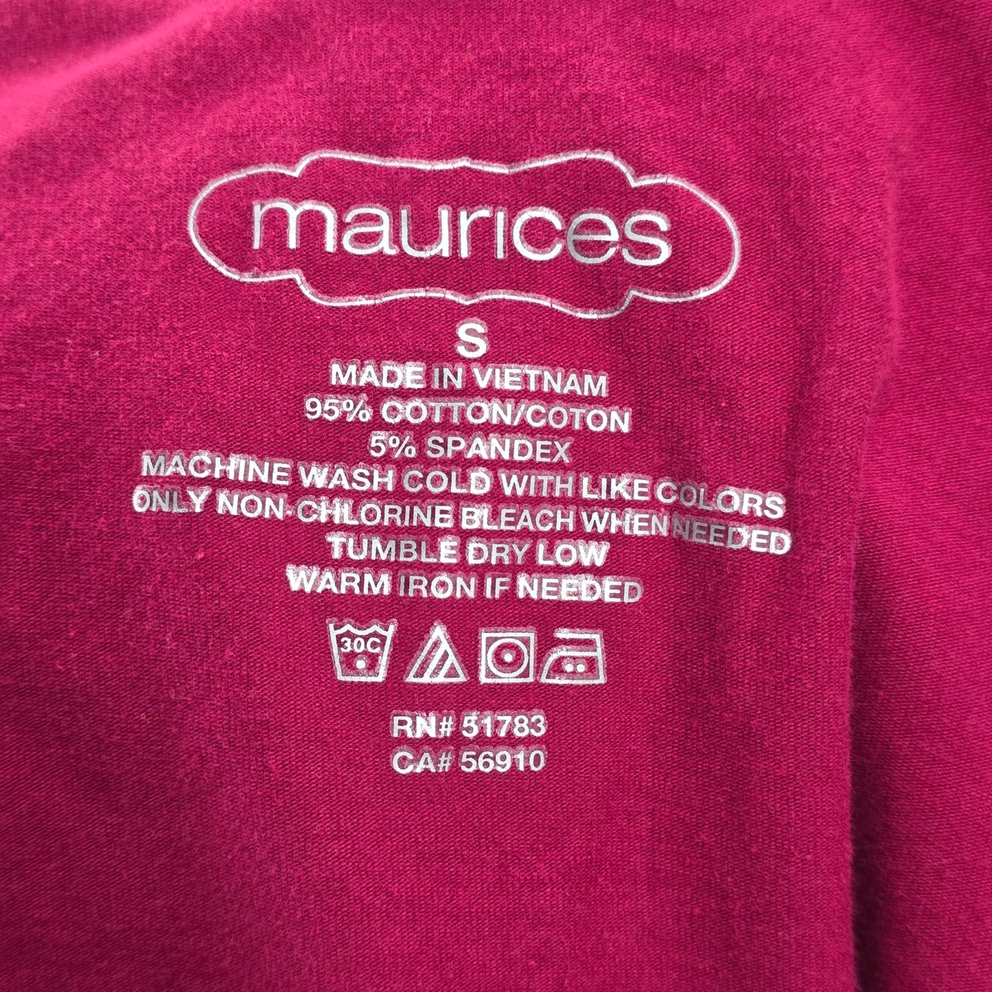 Maurices Pink Sleeveless Long Cami Cotton Tank Top Small