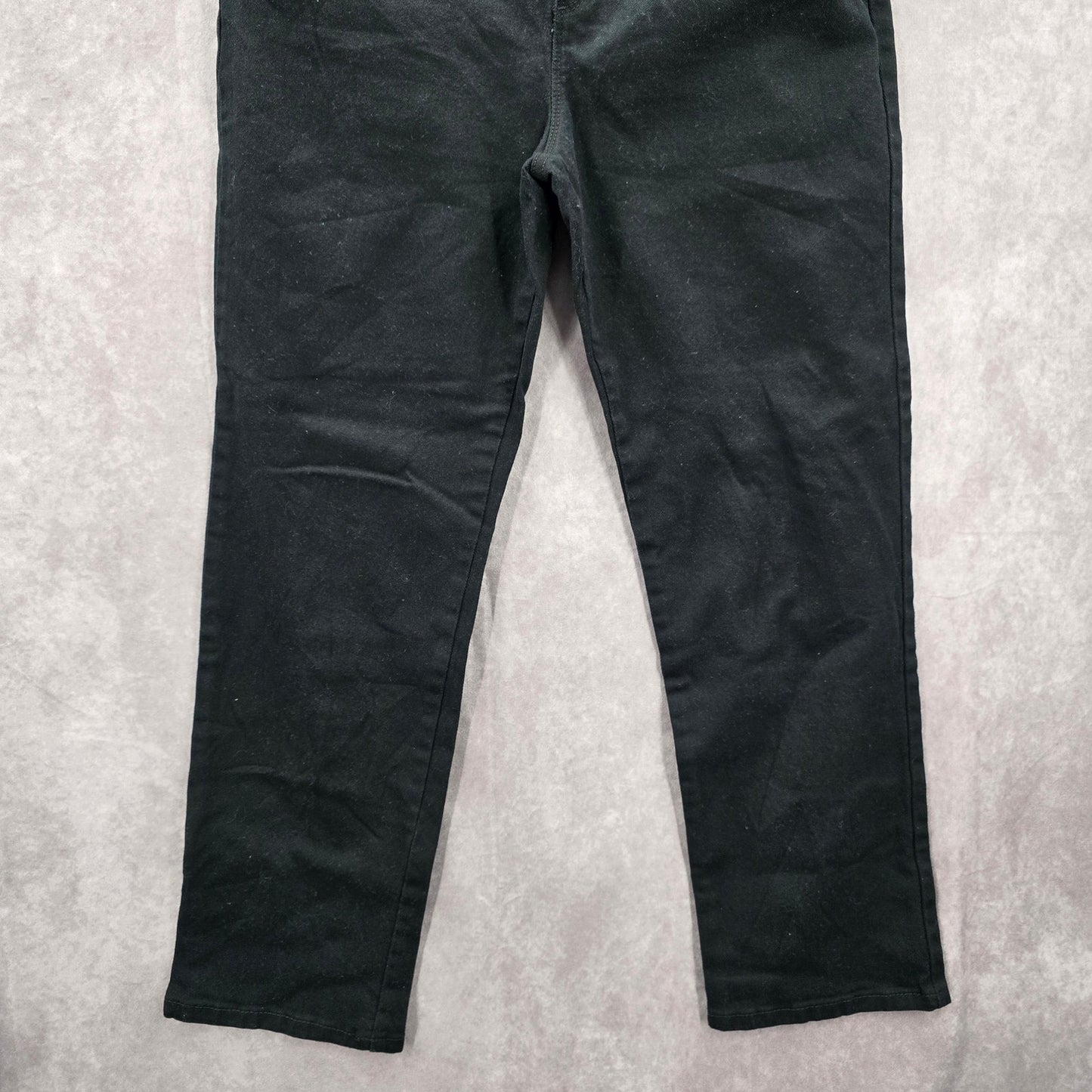 Gloria Vanderbilt Black Amanda Straight Denim Jeans Bottoms Pants Plus 14 Petite