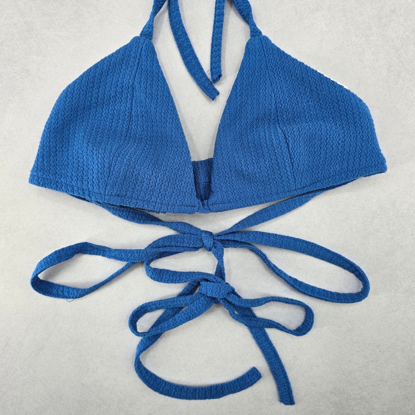 Blue Triangle Sports Active Tie Halter Beach Bikini Bralette Swim Top S Small