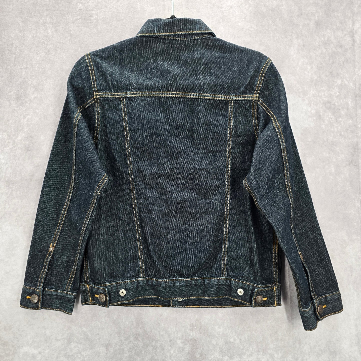 OshKosh B'gosh Blue Denim Cotton Span Button Jeans Jacket VTG Unisex Large L