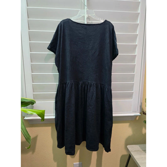 Goodthreads Black Flare Gothic Knee Length Dress Plus Size XXL