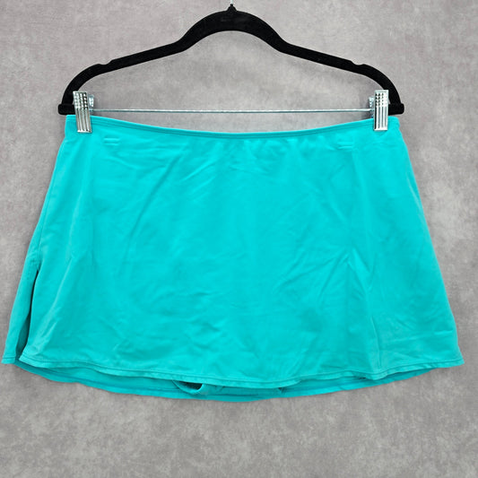 Kim Rogers Blue Mini Skort Skirt Shorts Swimwear XL