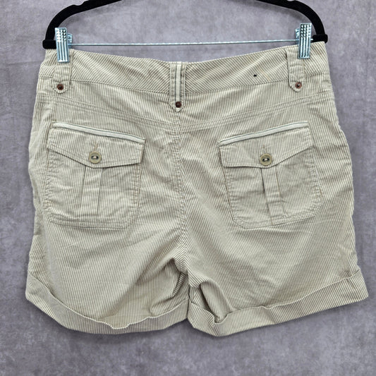 Bill Bass Jeans Bermuda Flat Front Stripe Bottoms Pants Shorts Cotton 10