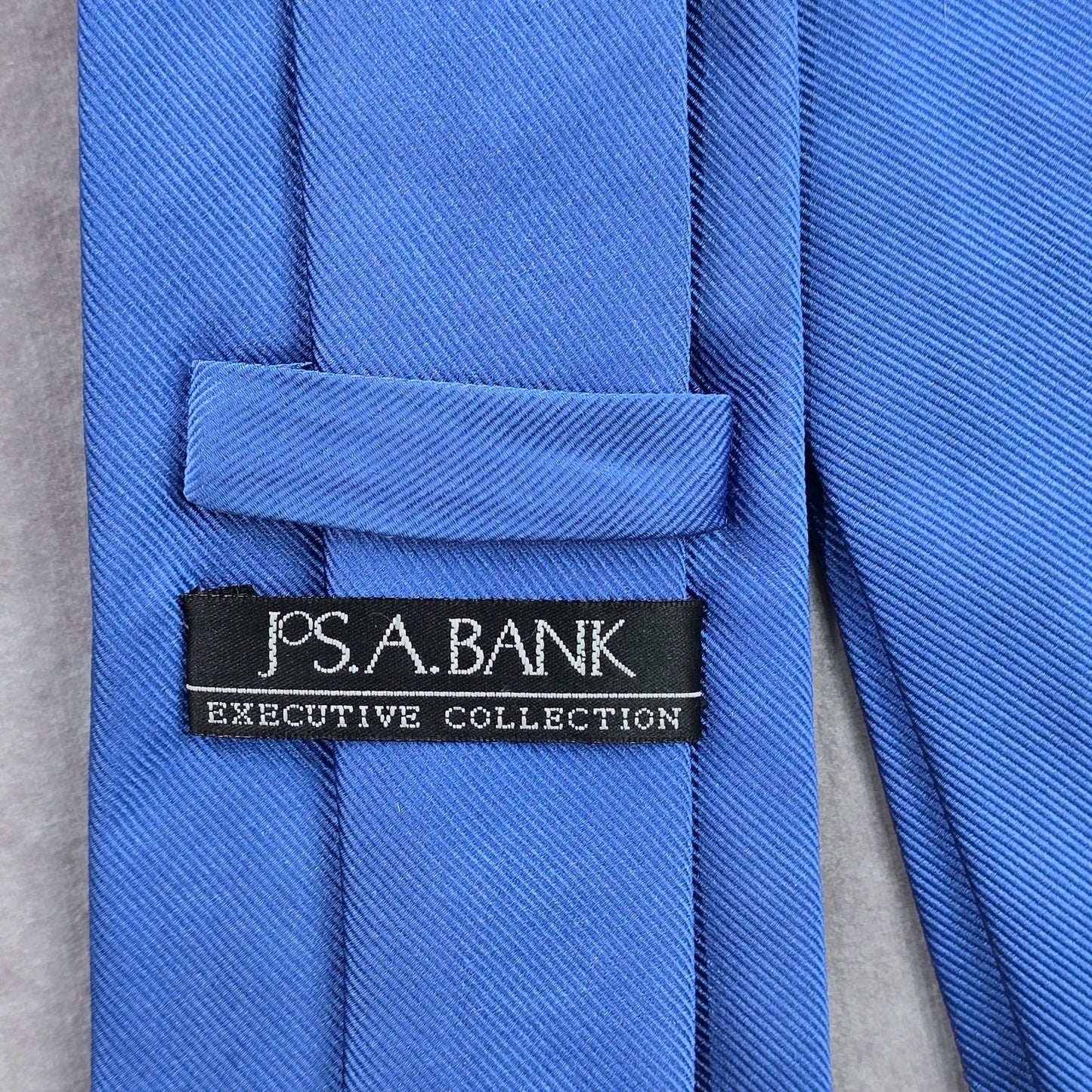 Jos. A. Bank Blue Solid Executive Collection 100% Silk Men's Neck Tie NWOT