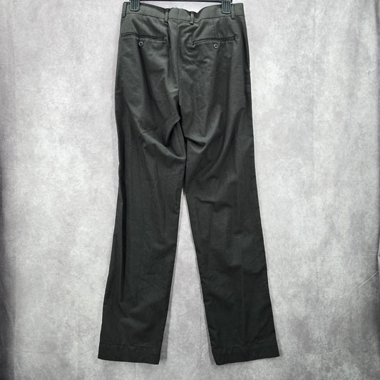 Lombard Black Stipe Tailored Executive Suit Dress Pants Trouser Bottoms Mens 32