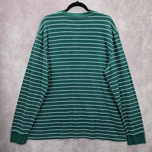 165. St John's Bay Green Long Sleeve Sweater Top Mens Plus XXL