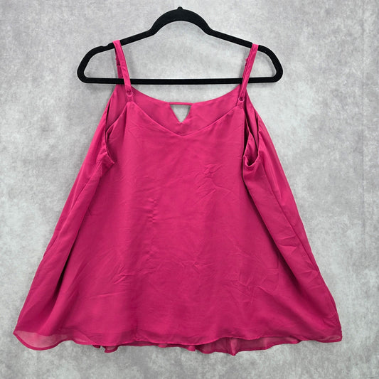 Torrid Purple Sleeveless Tank Blouse Flowy Cutout Top 1 14/16 XL Extra Large