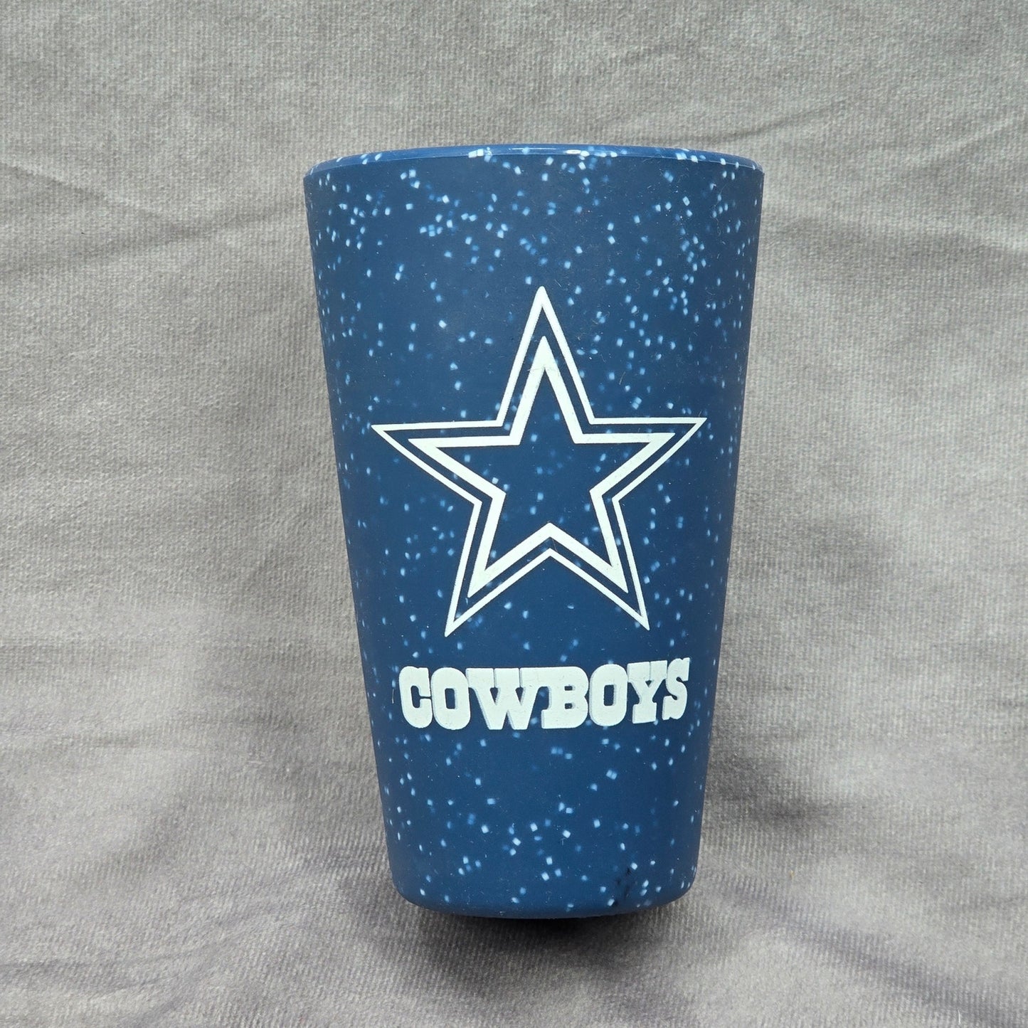 Sili Blue Dallas Cowboys Fanatics Football Drink Silicone 16 OZ Pint Glass Cup