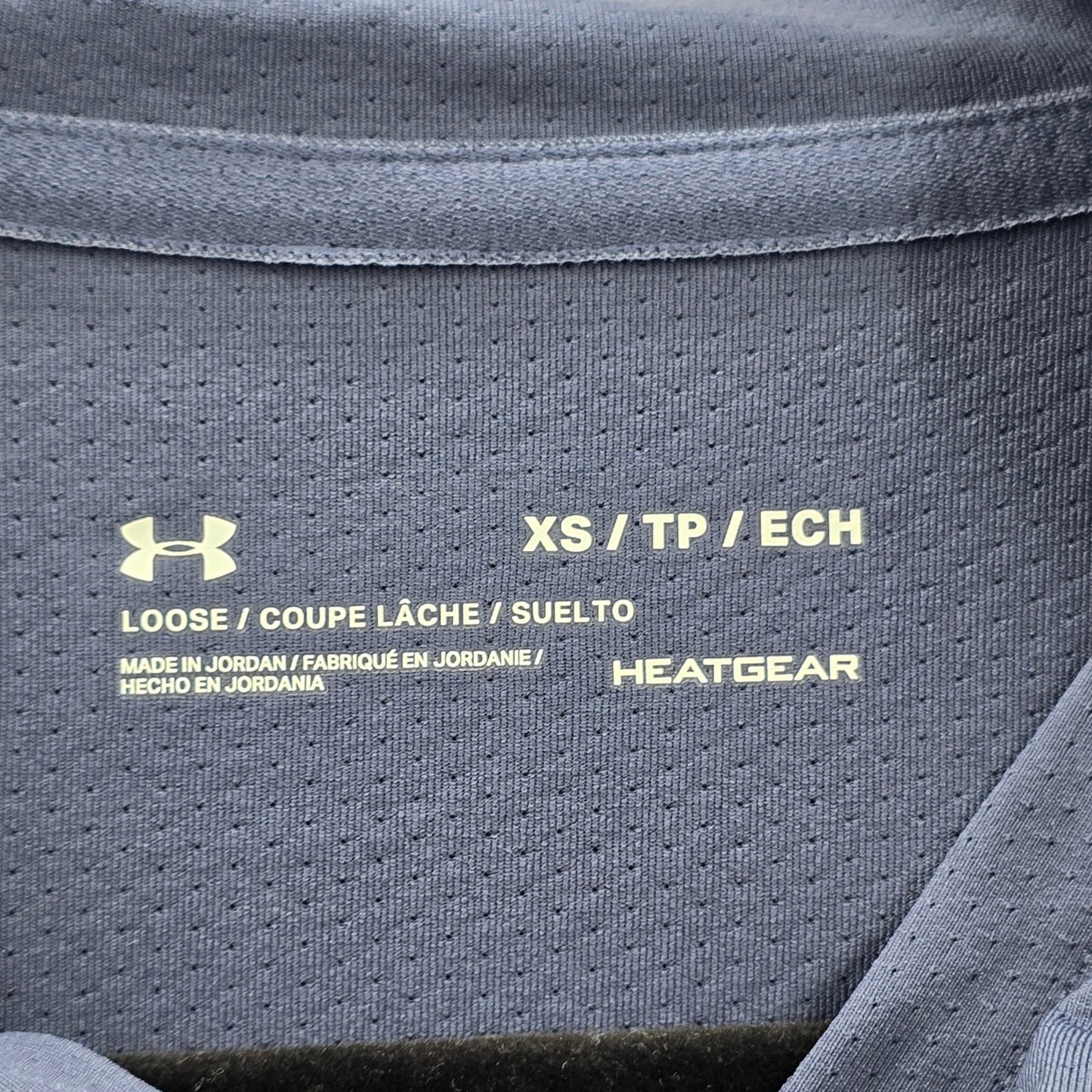 Under Armour Blue Loose Heatgear Long Sleeve Hoodie Activewear Top Shirt XS