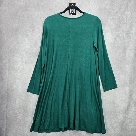 050. Old Navy Green Long Sleeve Dress Flare Dress Medium