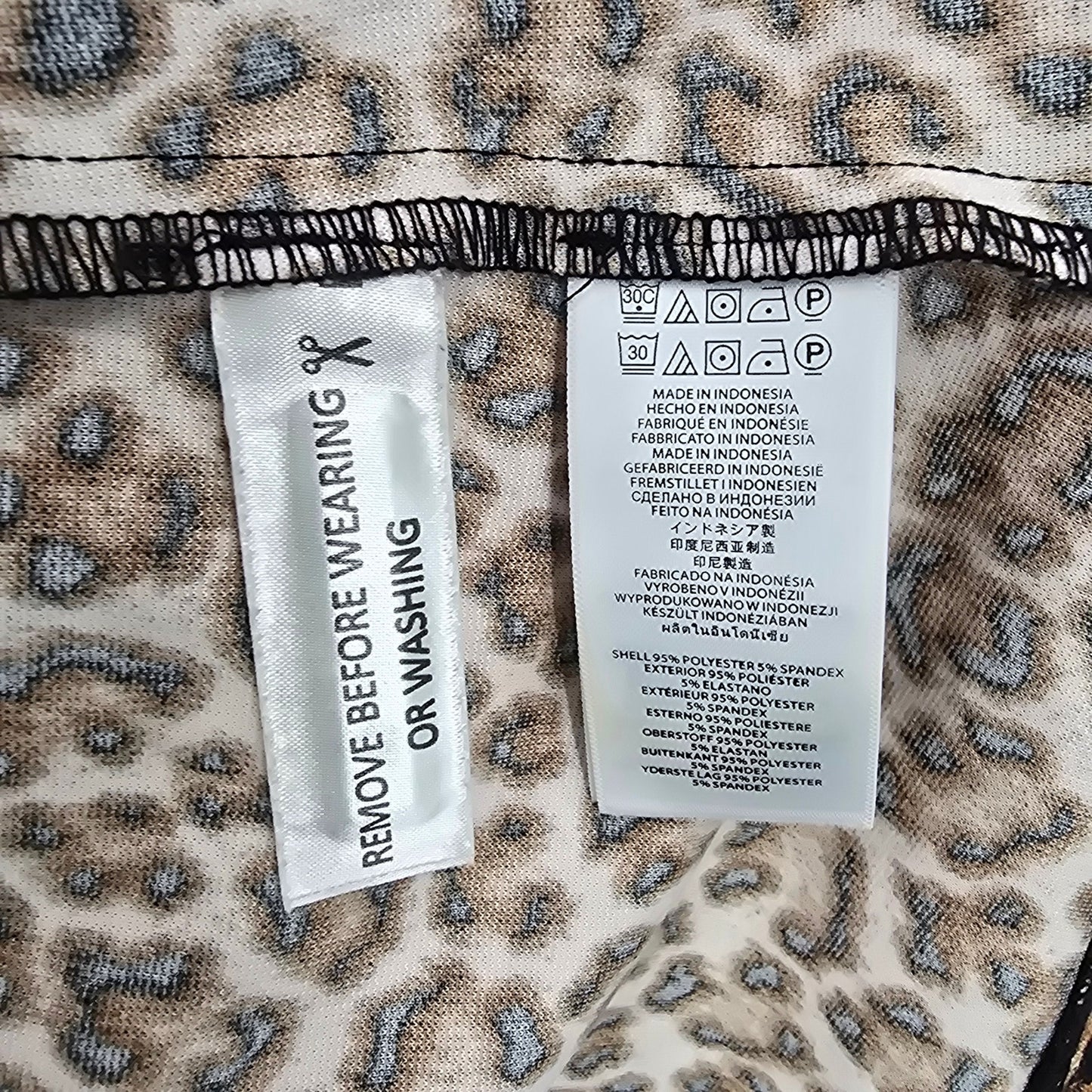 Michael Kors Brown Animal Print Knee Length Sleeveless Flare Pleat Dress 4