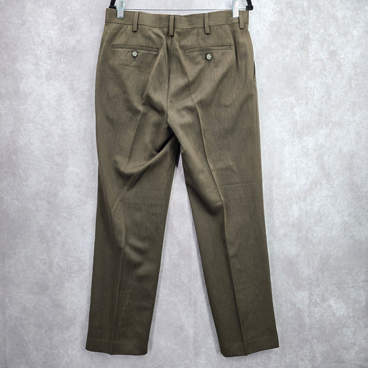 Apt. 9 Brown Preppy Formal Men's Dress Pants Classic Bottoms 32x30