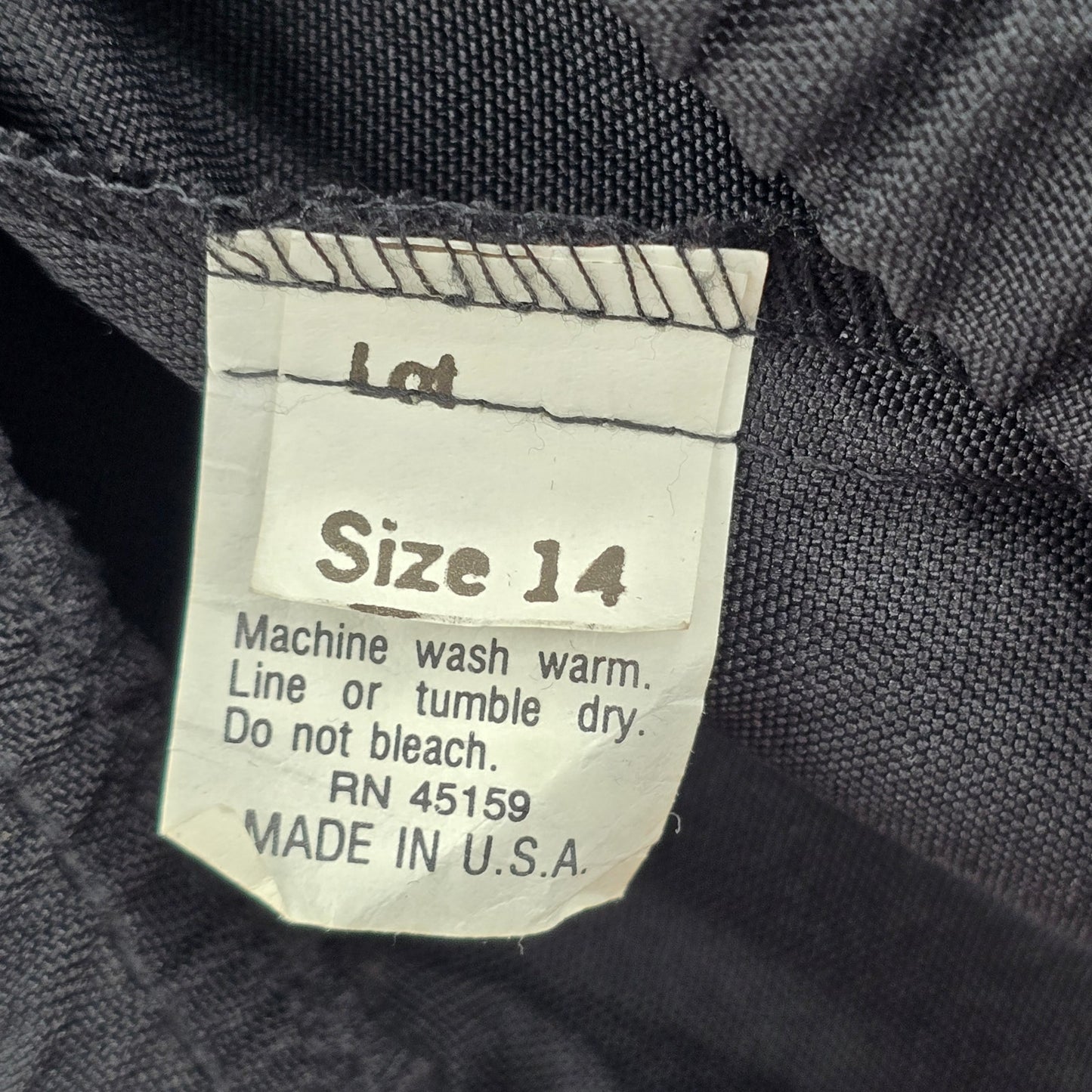Black Pull On Knee Length Elastic Office Corporate Church Classic Skirt Size 14