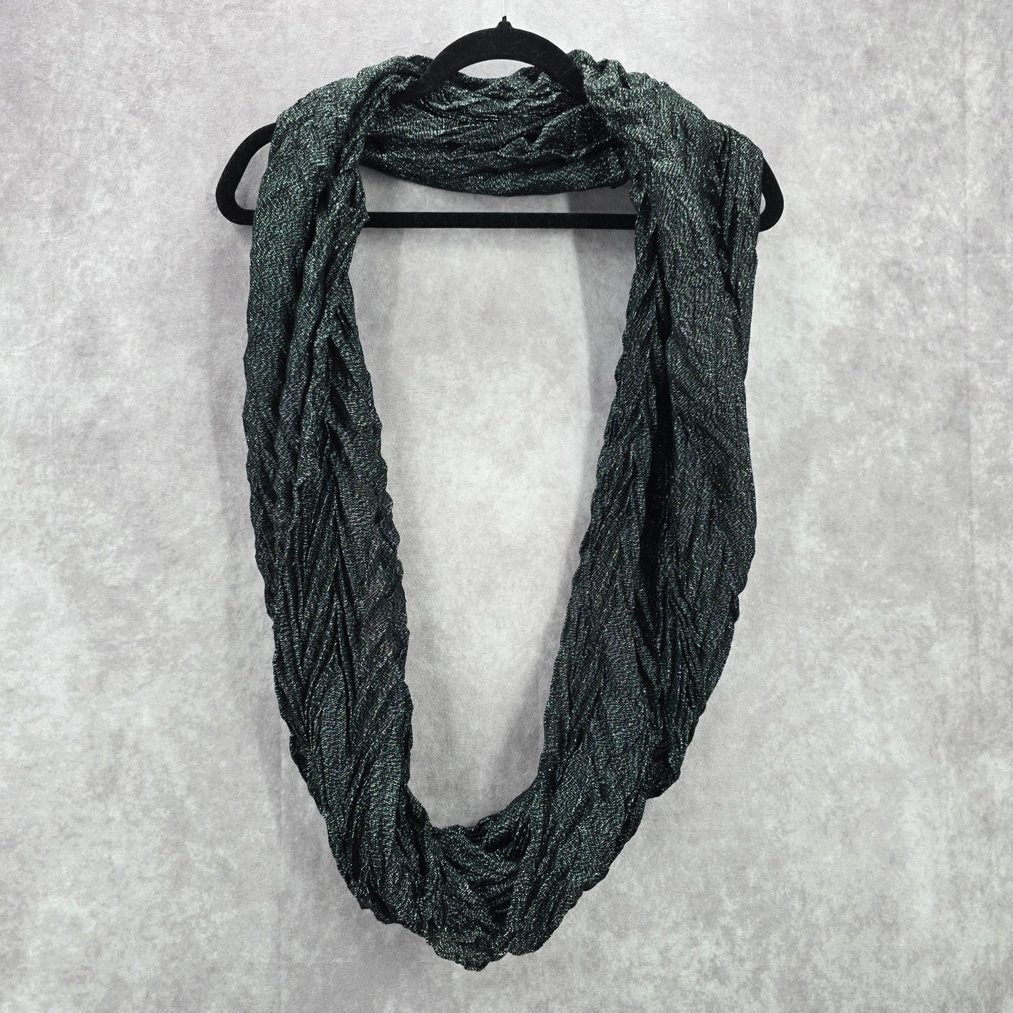 Black Silver Chevron Wide Infinity Wrap Hijab Dupatta Shawl Scarves Scarf