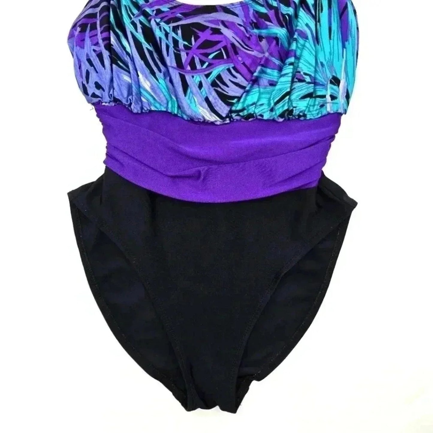 Cole of California Purple One Piece Bathing Suit Swimwear Size 10