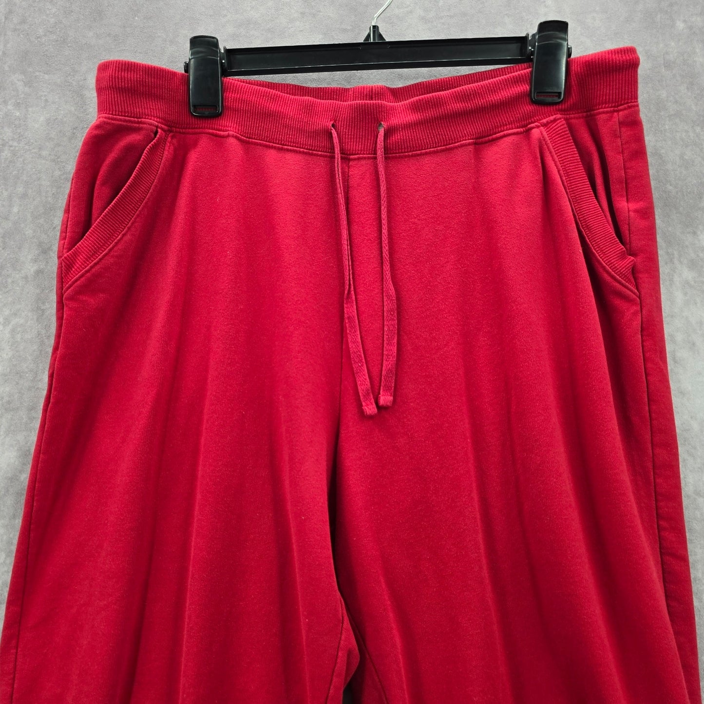 Kim Rogers Red Cropped Wide Capri Bottoms Pants Large