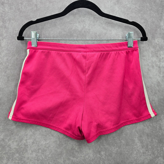 Danskin Now Pink White Athletic Running Activewear Shorts Pants Bottoms XL