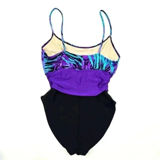 Cole of California Purple One Piece Bathing Suit Swimwear Size 10