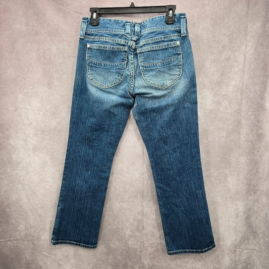 Gap Low Rise Cropped Straight Y2K Vintage Leg Blue Jeans Size 8