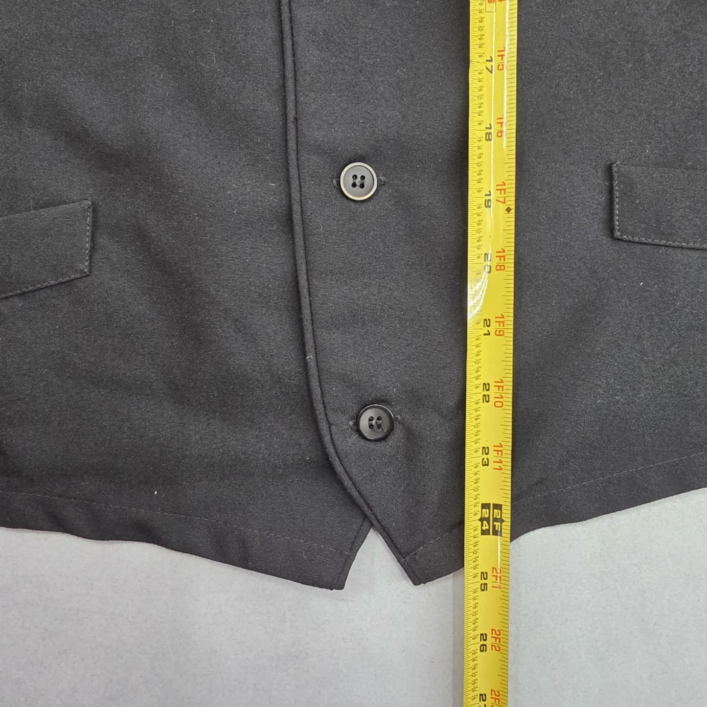 Fashion Seal Black 5 Button Pocket Waistcoat Formal Suit Vest 40R Medium