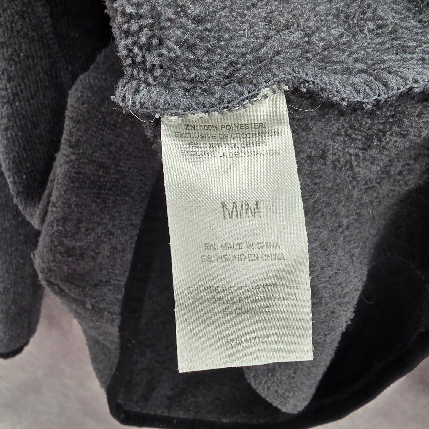 Head Gray Zipper Fleece Sweater Long Sleeve Cardigan Jacket Medium