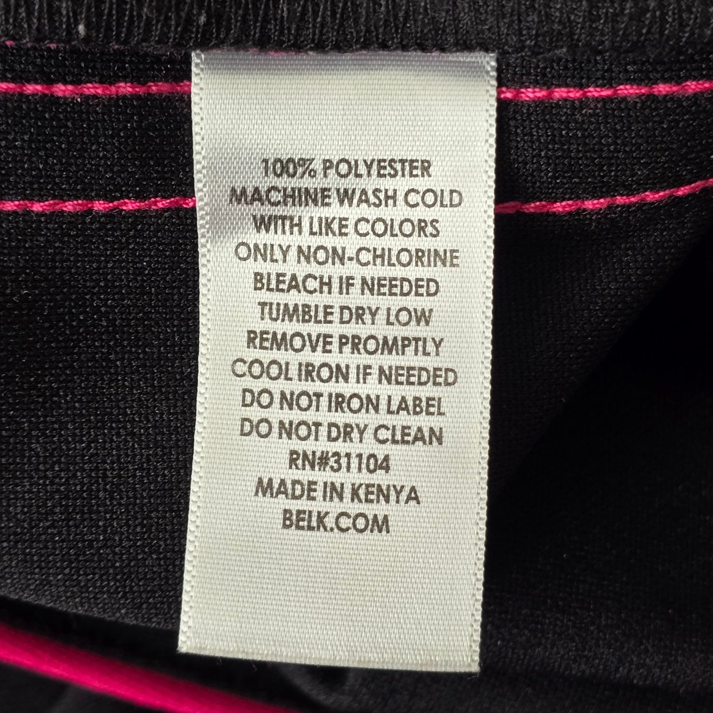 Kim Rogers Petite Black Pink Stripe Trouser Jogger Active Pants Bottoms PS Small