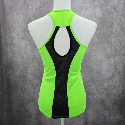 OMT Active Green Racerback Cutout Performance Sports Activewear Tank Top Small