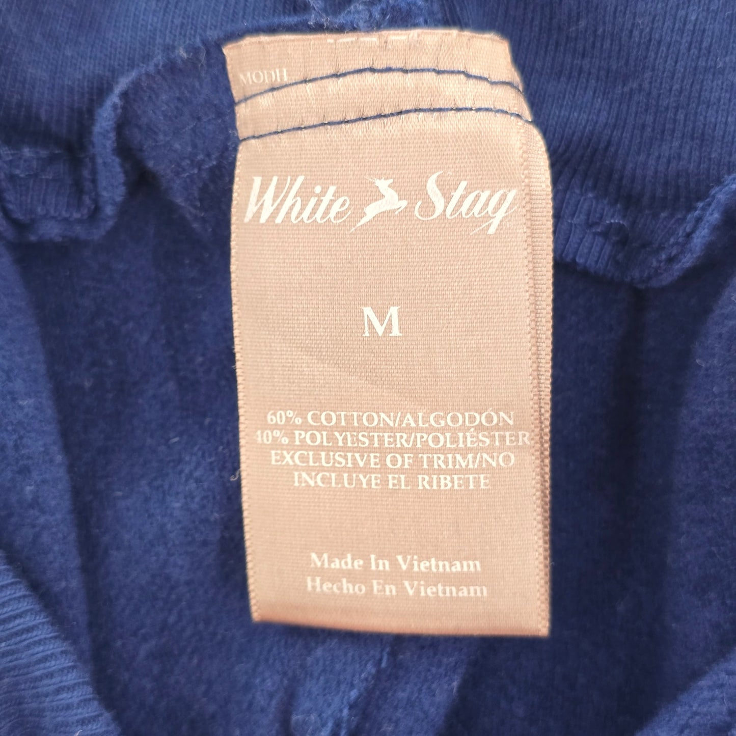 White Stag Blue Trousers Cotton Lace Joggers Sweatpants Bottom Pants M Medium
