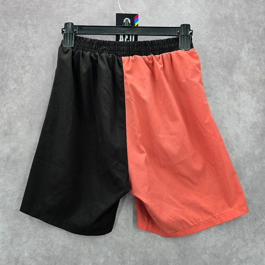 Shein Two Color Block Black Casual Shorts Small