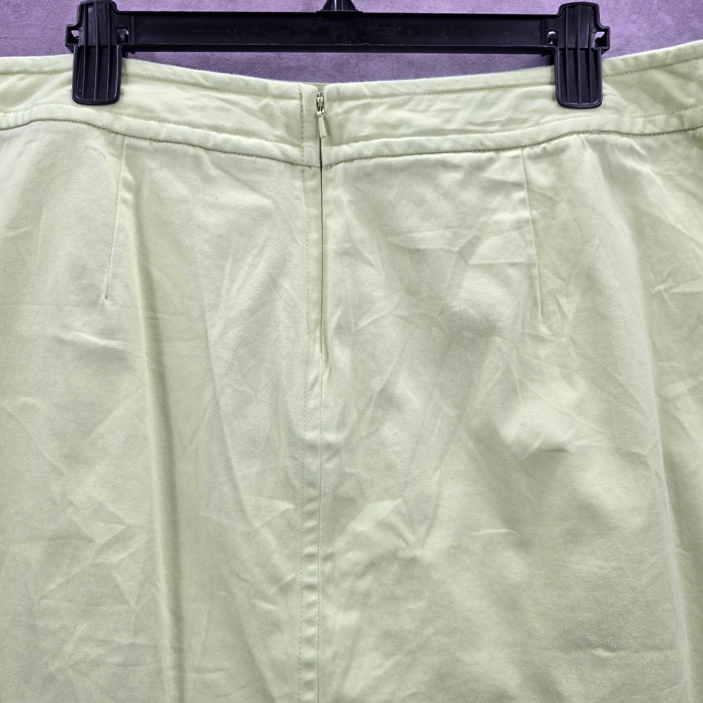 Carolina Blues Green Stretch Cotton Short Mini Skirt Plus 16