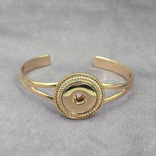 Gold Circle Cuff Adjustable Bracelet Boho Retro Fashion Jewelry