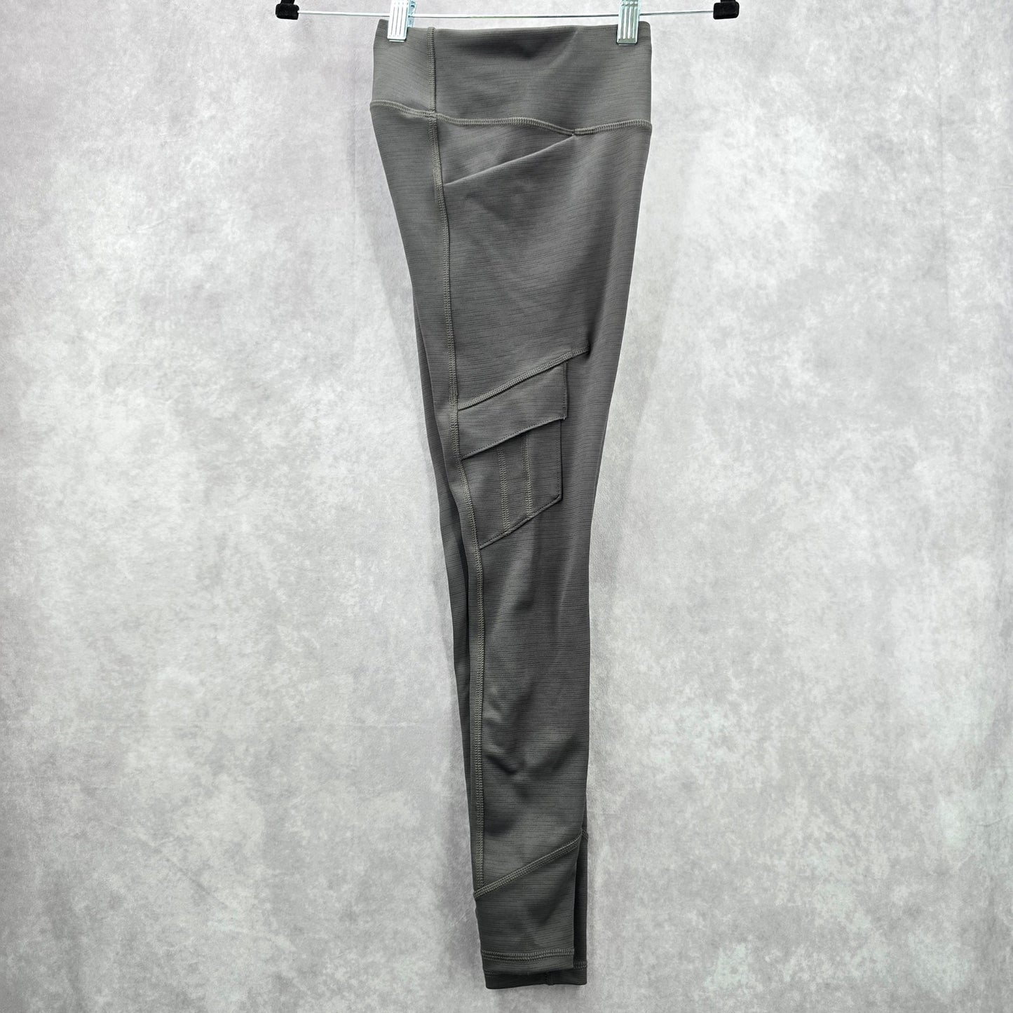 All In Motion Gray High Rise Cargo Activewear Quick Dry Legging Extra Small XS