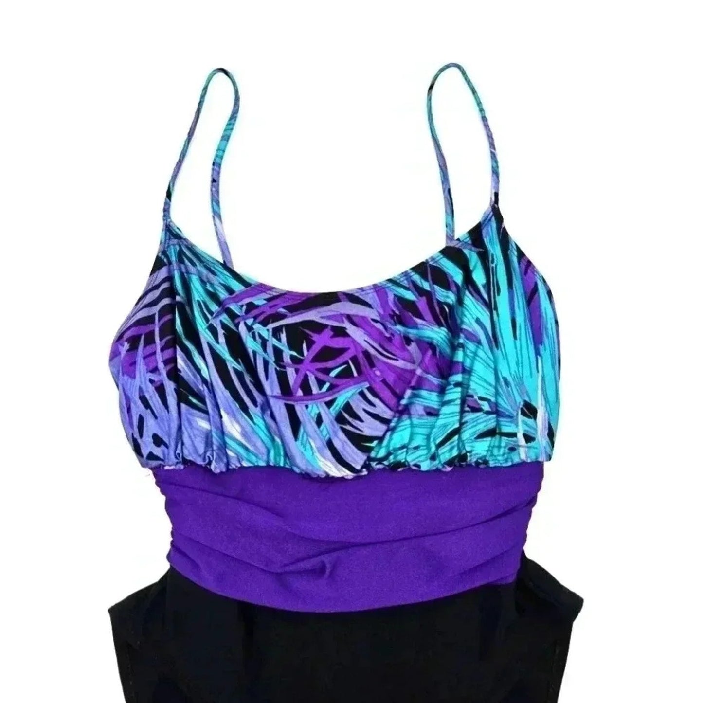 Cole of California Purple One Piece Bathing Suit Swimwear Size 10