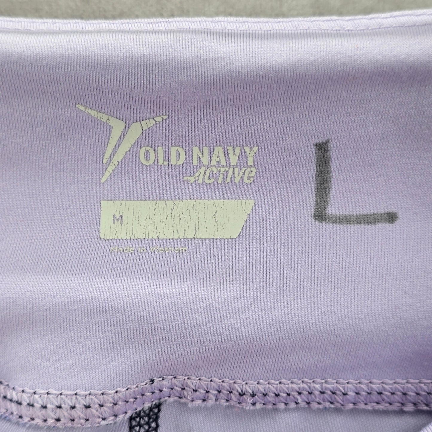 Old Navy Active Cropped Capri Blue Purple Yoga Stretch Pants Leggings M Medium